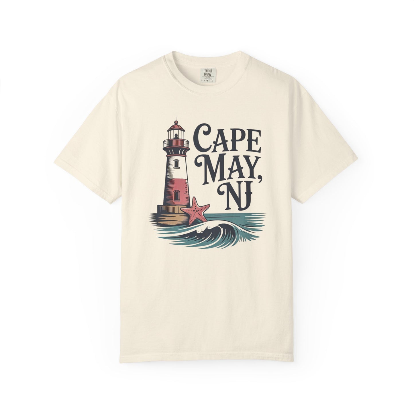 Cape May, NJ Lighthouse T-Shirt — Nautical Beach Souvenir Tee