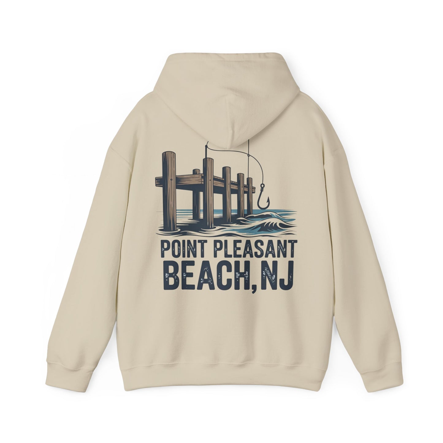 Point Pleasant Beach NJ Pier Hoodie – Fishing Dock Graphic Sweatshirt
