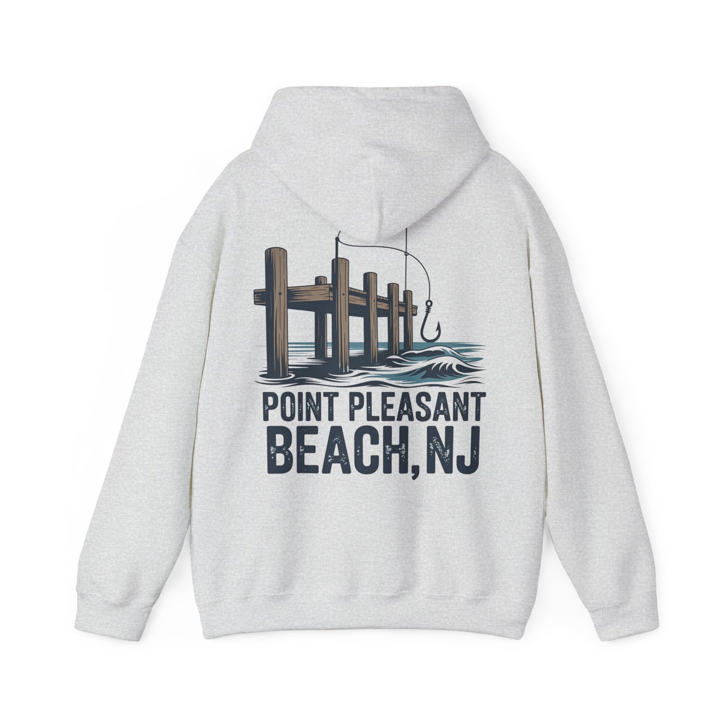 Point Pleasant Beach NJ Pier Hoodie – Fishing Dock Graphic Sweatshirt