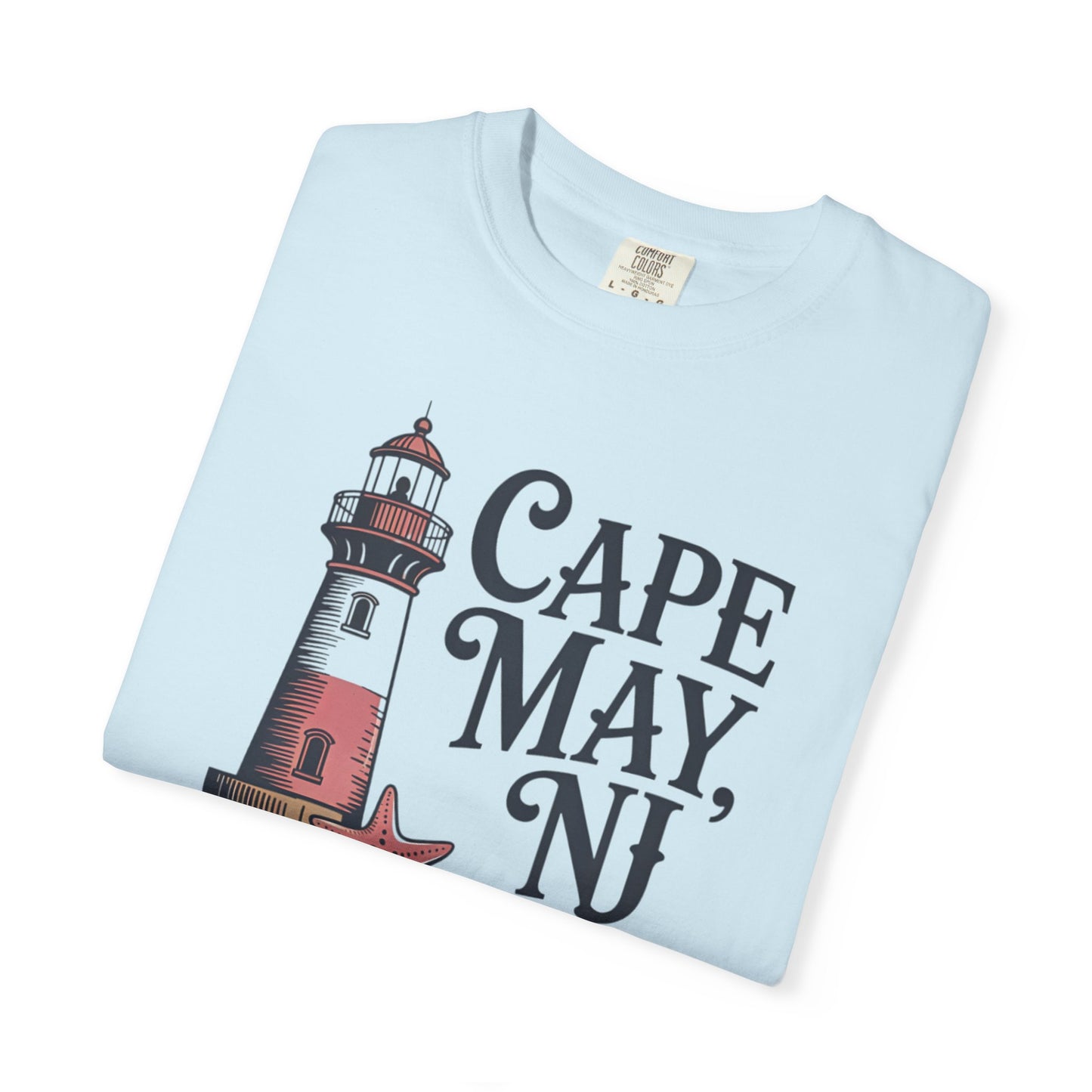 Cape May, NJ Lighthouse T-Shirt — Nautical Beach Souvenir Tee