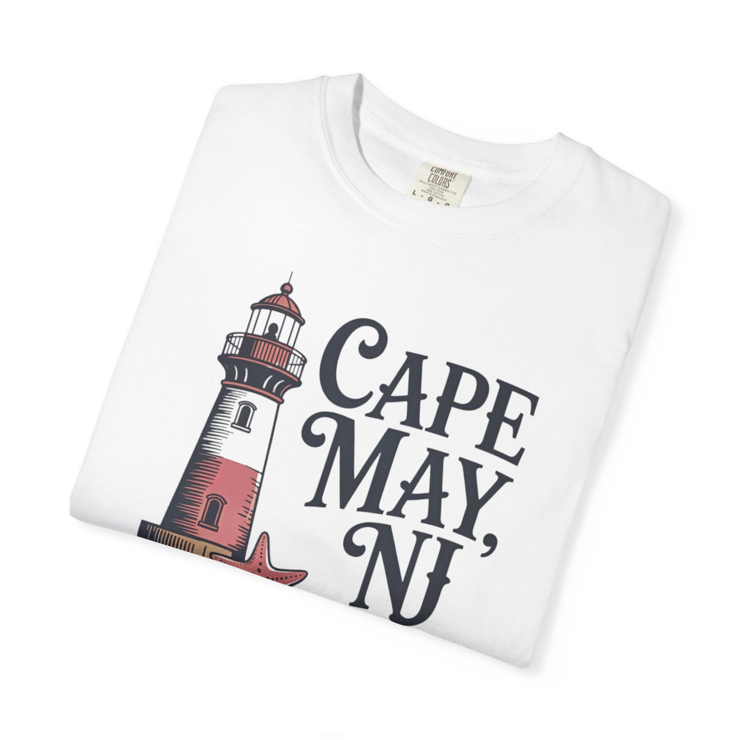 Cape May, NJ Lighthouse T-Shirt — Nautical Beach Souvenir Tee