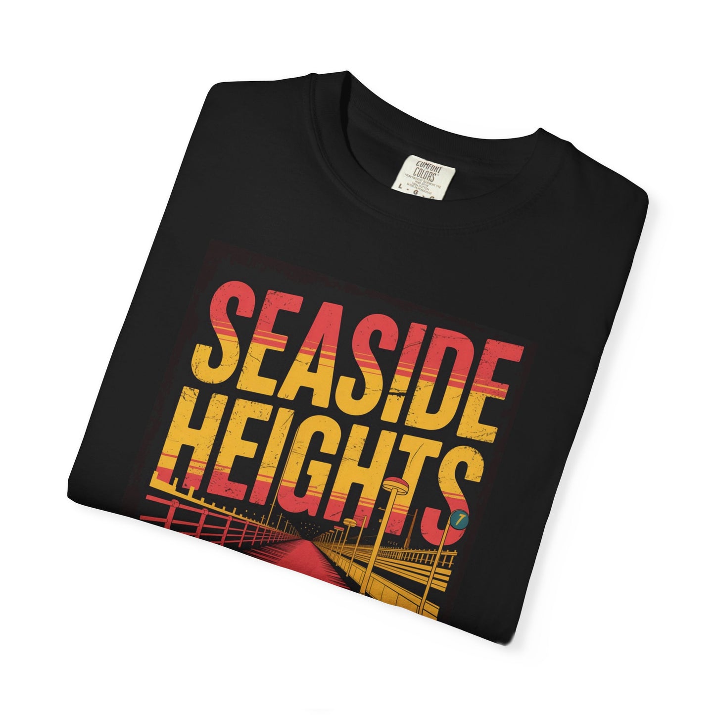 Seaside Heights Retro Pier Tee — Sunset Boardwalk Graphic T-Shirt