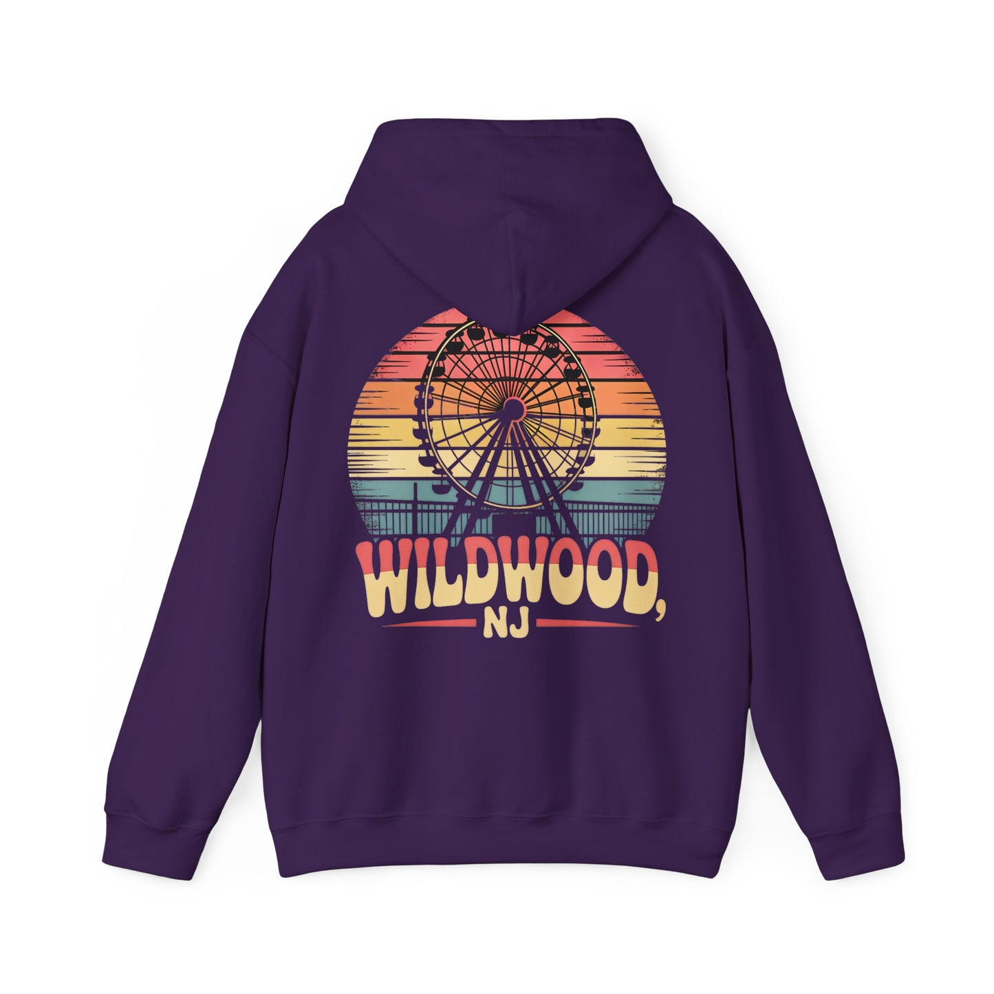 Wildwood NJ Retro Ferris Wheel Hoodie — Vintage Boardwalk Sweatshirt
