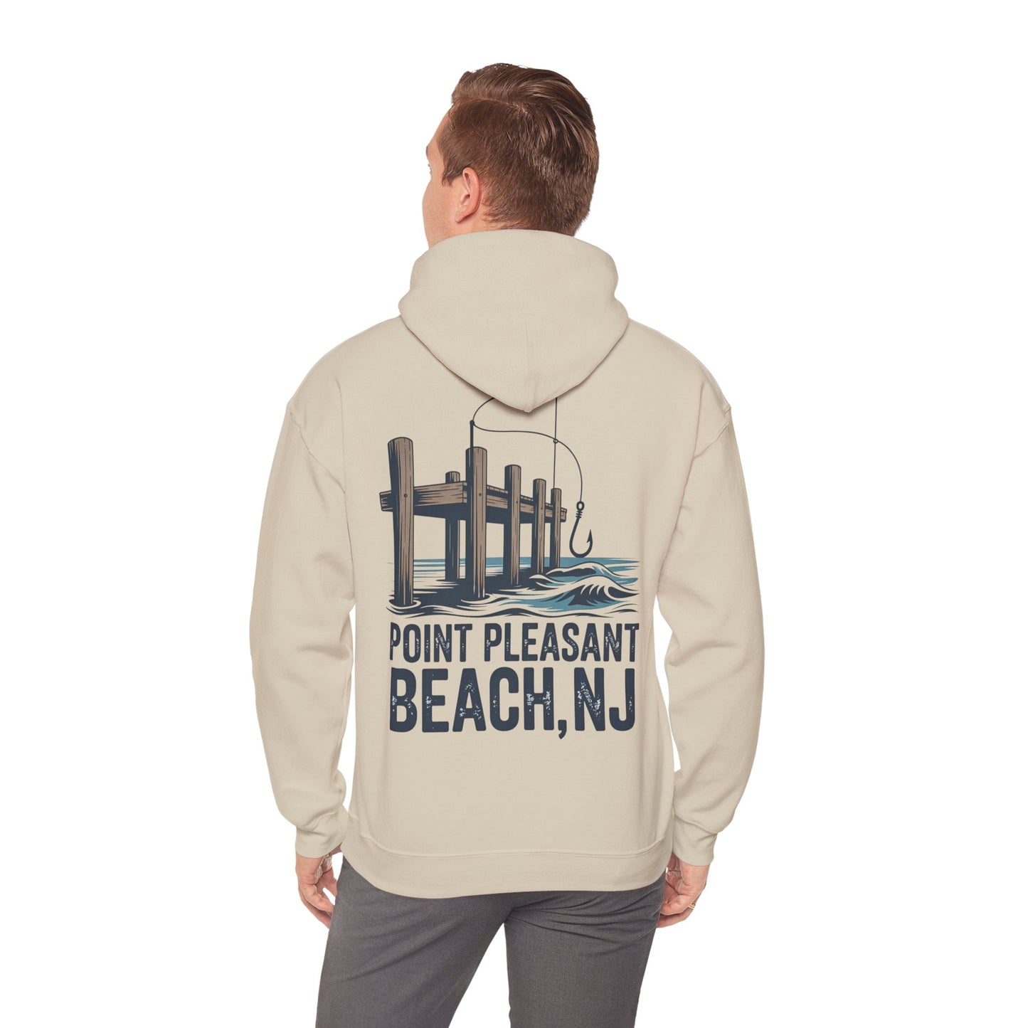 Point Pleasant Beach NJ Pier Hoodie – Fishing Dock Graphic Sweatshirt