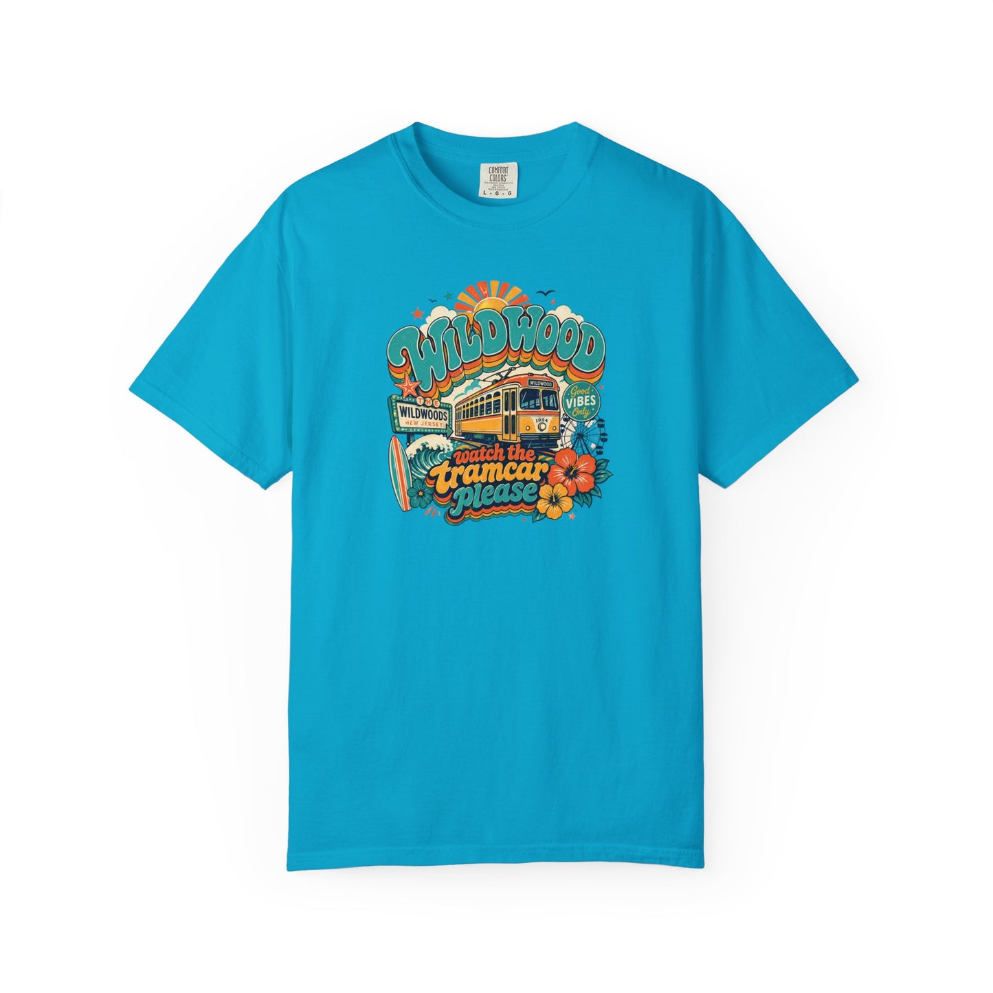 Wildwood Tramcar Please T-Shirt — Retro Beachboardwalk Graphic Tee