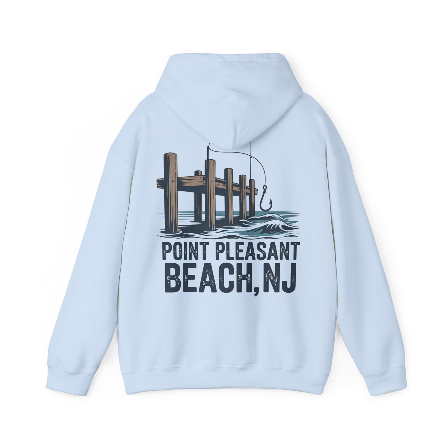 Point Pleasant Beach NJ Pier Hoodie – Fishing Dock Graphic Sweatshirt