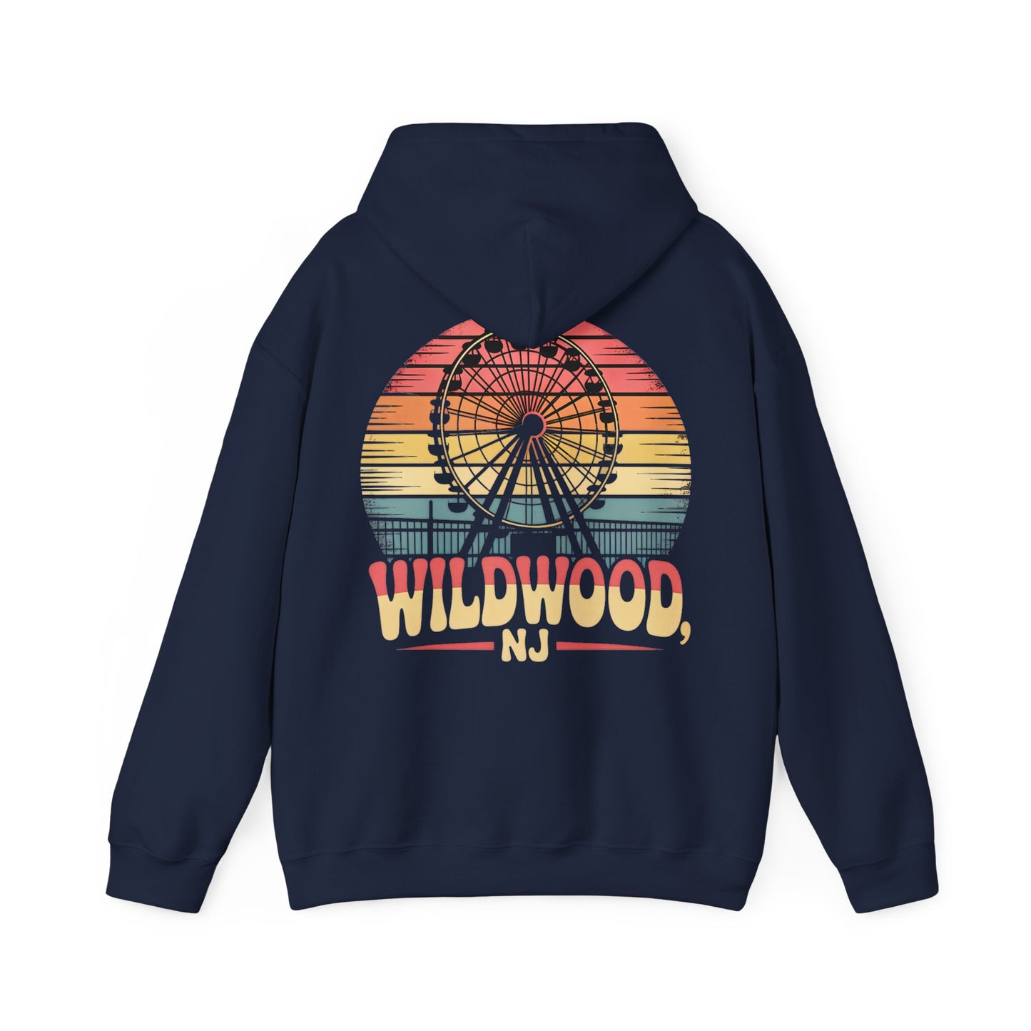 Wildwood NJ Retro Ferris Wheel Hoodie — Vintage Boardwalk Sweatshirt