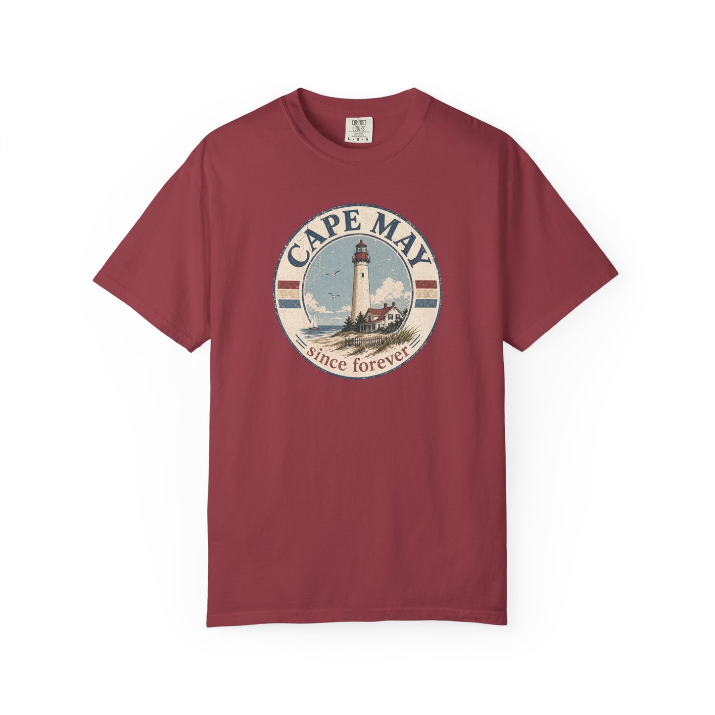 Cape May Lighthouse T-Shirt — Vintage Coastal 'Since Forever' Tee