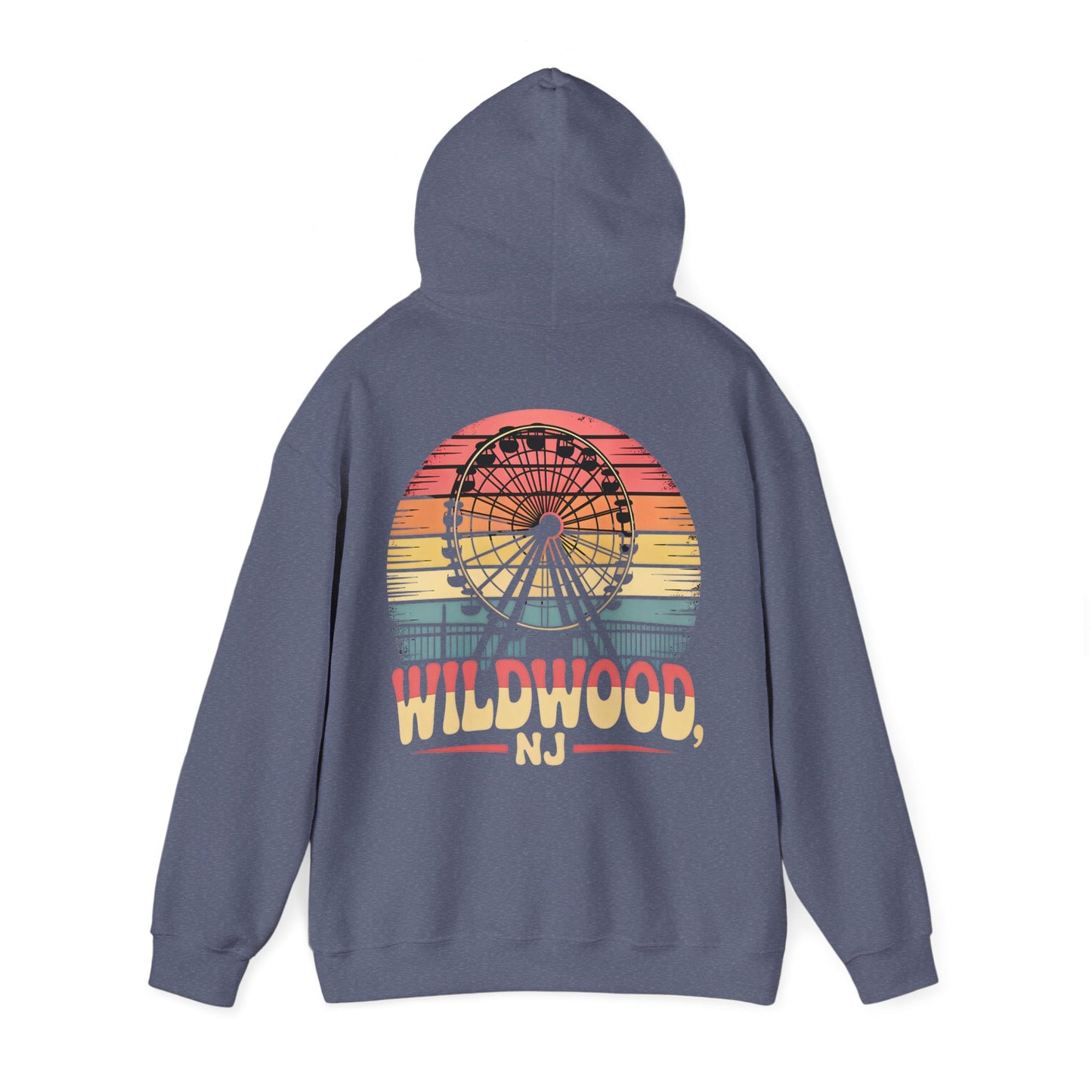 Wildwood NJ Retro Ferris Wheel Hoodie — Vintage Boardwalk Sweatshirt