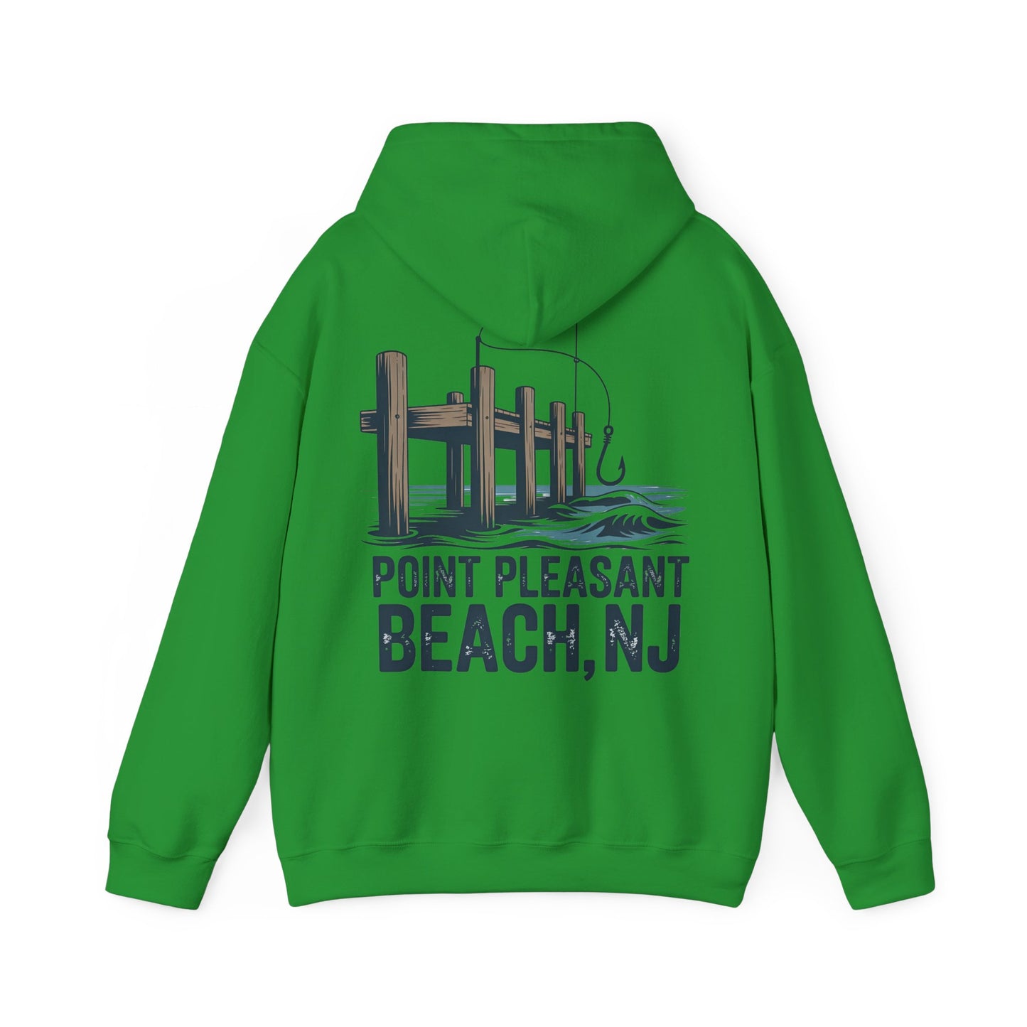 Point Pleasant Beach NJ Pier Hoodie – Fishing Dock Graphic Sweatshirt