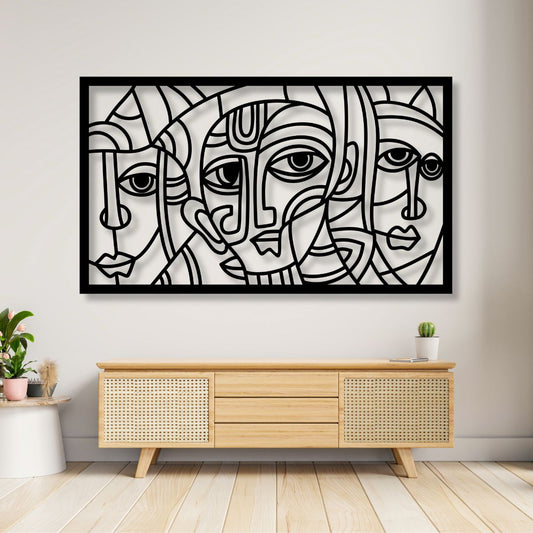 Picasso Inspired Metal Wall Art