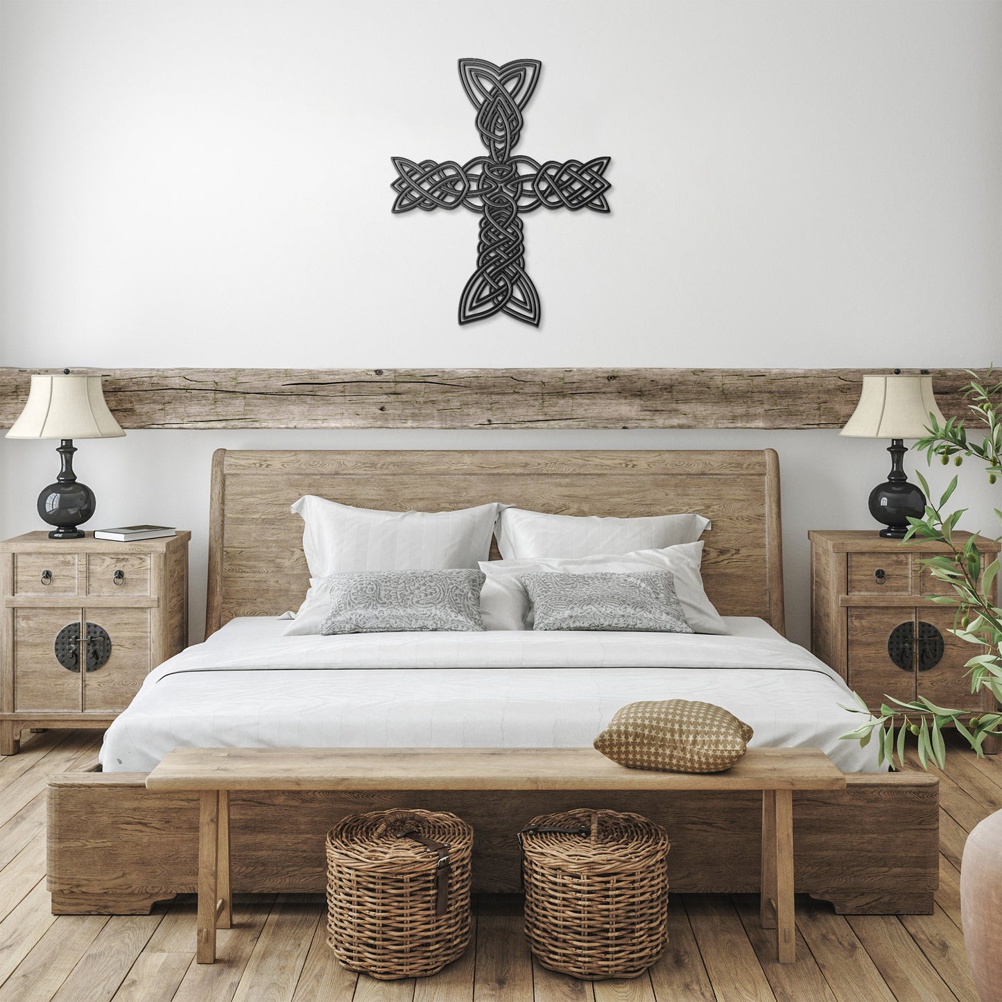 Unique Celtic Cross Metal Wall Art Irish Housewarming Gift Gaelic House Warming New Home Protection Symbol of Faith Culture Unity
