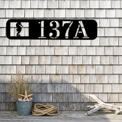 Personalized Seahorse Custom Metal Address Sign