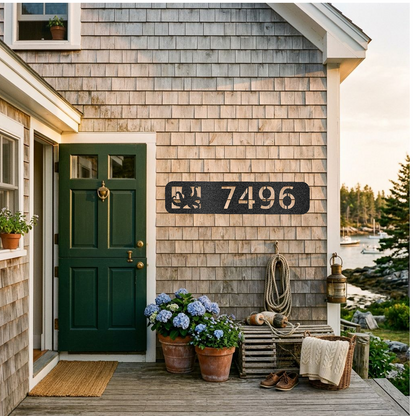 Custom Octopus Metal Address Sign