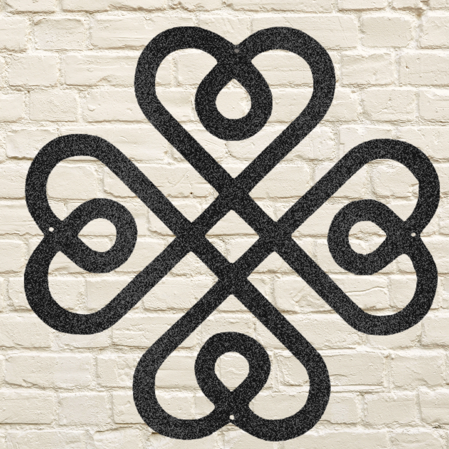 Minimal Rustic Shamrock Metal Sign clickcoastal