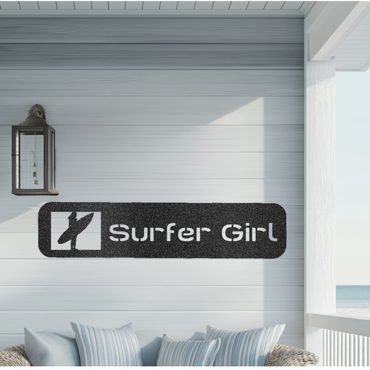 Surfer Girl Steel Sign clickcoastal