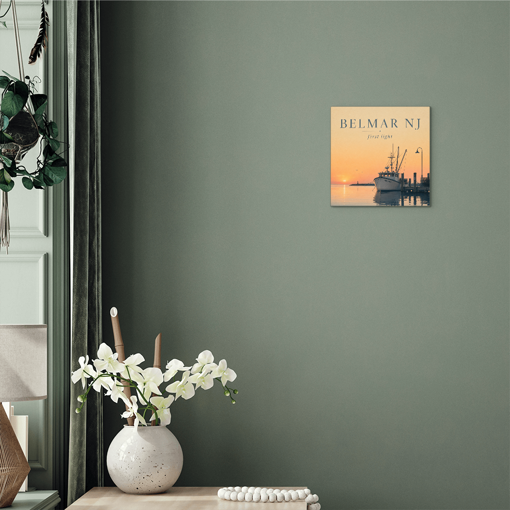 Belmar NJ — First Light | Premium High-Gloss Aluminum Metal Print