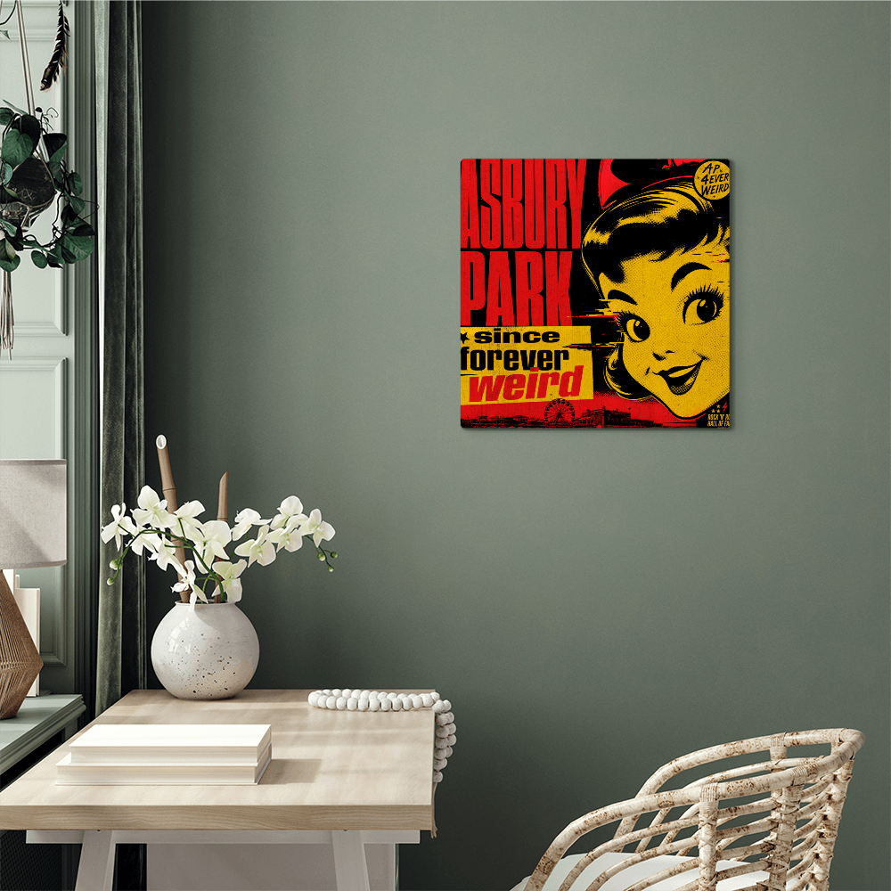 Asbury Park — Since Forever Weird | Premium High-Gloss Aluminum Metal Print