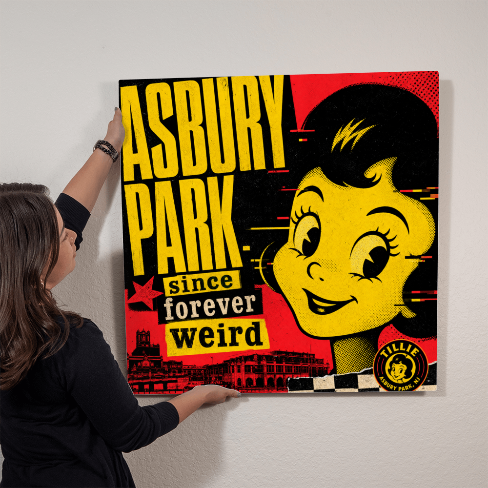 Asbury Park — Since Forever Weird | Premium High-Gloss Aluminum Metal Print II