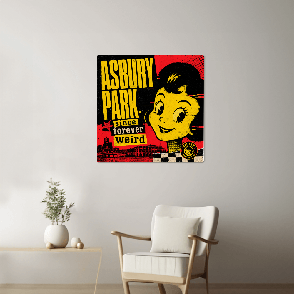 Asbury Park — Since Forever Weird | Premium High-Gloss Aluminum Metal Print II