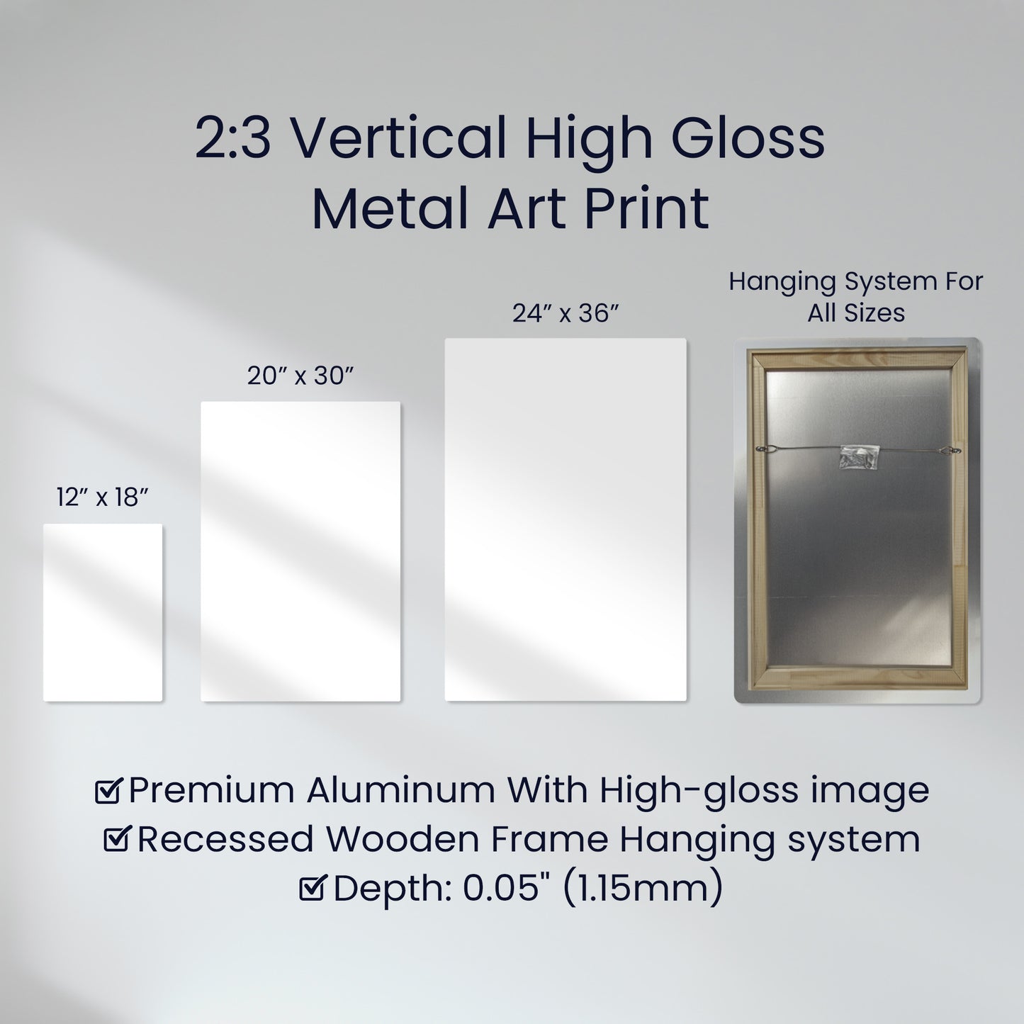 Long Beach Island NJ — Map Print | Premium High-Gloss Aluminum Metal Print