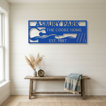 Asbury Park NJ Metal Wall Art