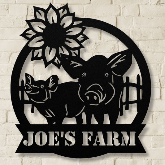 Personalized Farmers Metal Sign