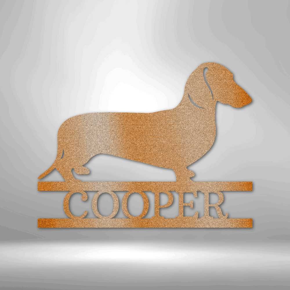 Personalized Dachshund Dog Sign, Custom Dog Lover Gift, Weiner Dog Doxie Decor, Dog Lover Sausage Dog Mom clickcoastal