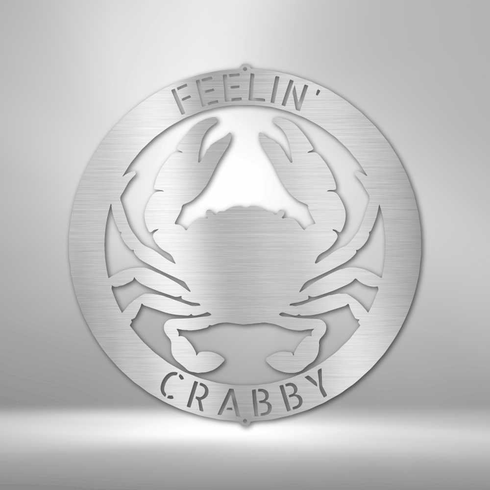 Custom Nautical Crab Wall Art for Beach House,Personalized Coastal Metal Decor Metal Crab Sign,Beach House Sign,Nautical Wall Art clickcoastal