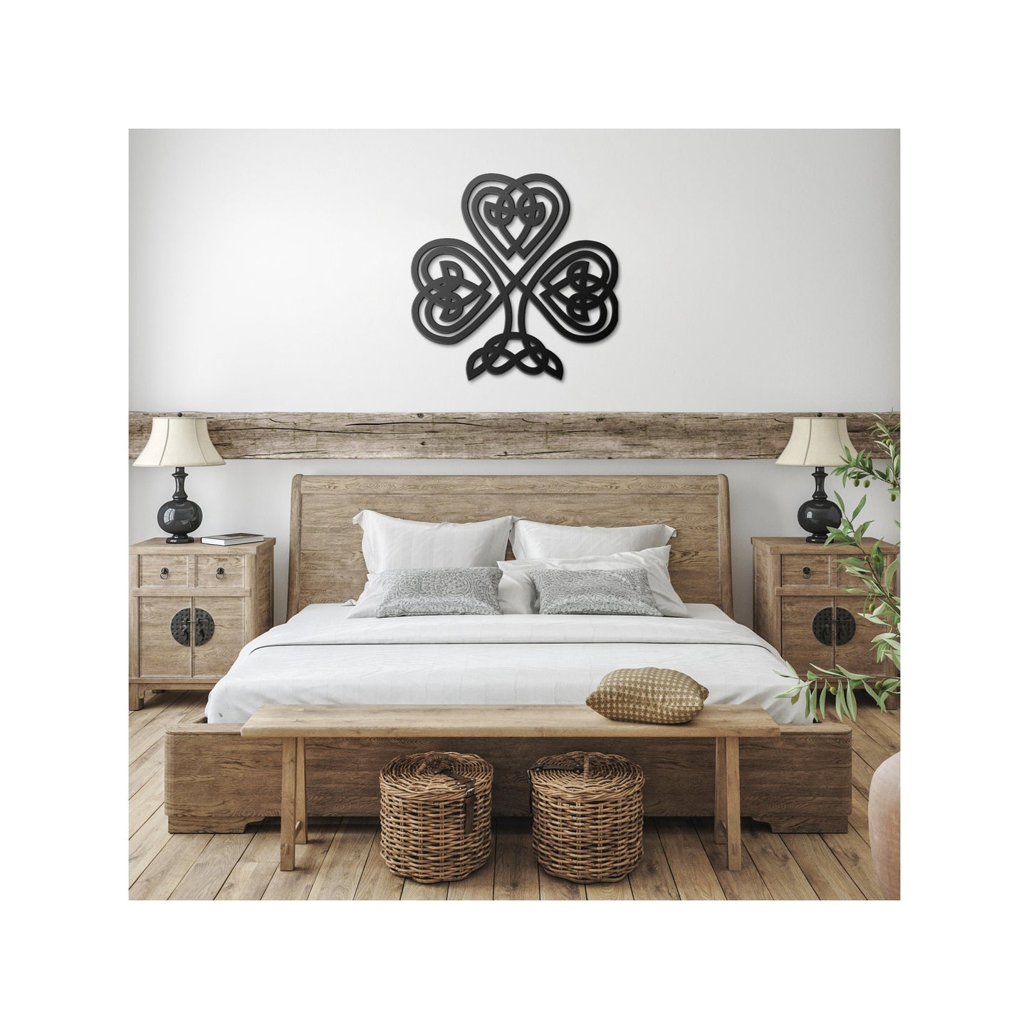 Lucky Irish Shamrock Sign, Irish Blessing Wall Decor, Irish Gift, Irish Decor, Metal Sign, Housewarming Gift, Wedding Gift, Metal Wall Art clickcoastal