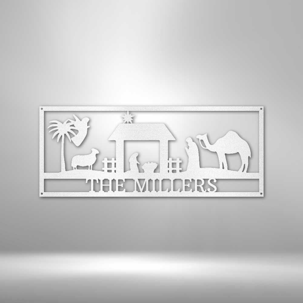 Custom Nativity Metal Sign | Nativity Metal Art | Manger Scene | Christian Metal Sign | Christmas Metal Sign | Farmhouse Christmas Decor | Creche clickcoastal