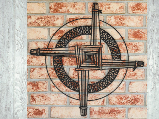 Saint Brigid’s Celtic Cross Metal Art, Irish Cross Wall Art, Ireland Gift, Irish Home Decor, Housewarming Gift, New Home Blessing, Christian