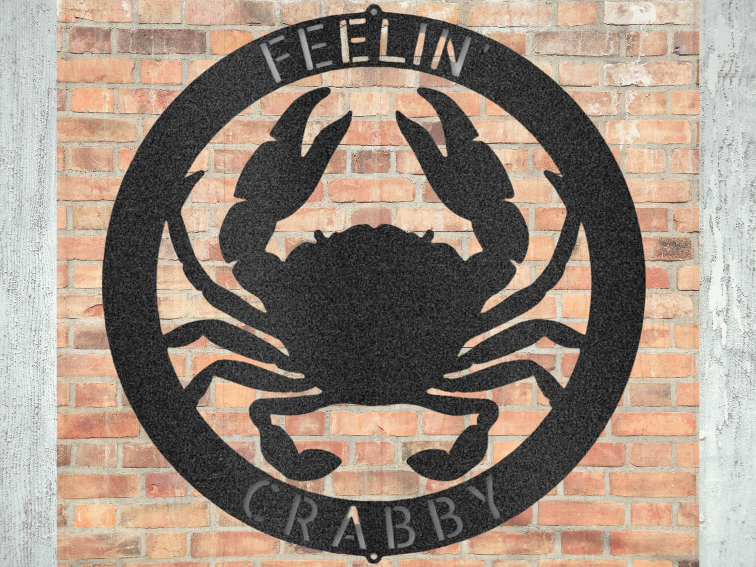 Custom Nautical Crab Wall Art for Beach House,Personalized Coastal Metal Decor Metal Crab Sign,Beach House Sign,Nautical Wall Art