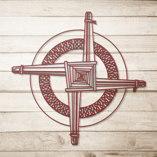 Saint Brigid’s Celtic Cross Metal Art, Irish Cross Wall Art, Ireland Gift, Irish Home Decor, Housewarming Gift, New Home Blessing,
