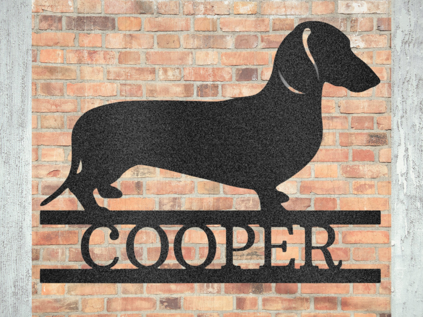 Personalized Dachshund Dog Sign, Custom Dog Lover Gift, Weiner Dog Doxie Decor, Dog Lover Sausage Dog Mom clickcoastal