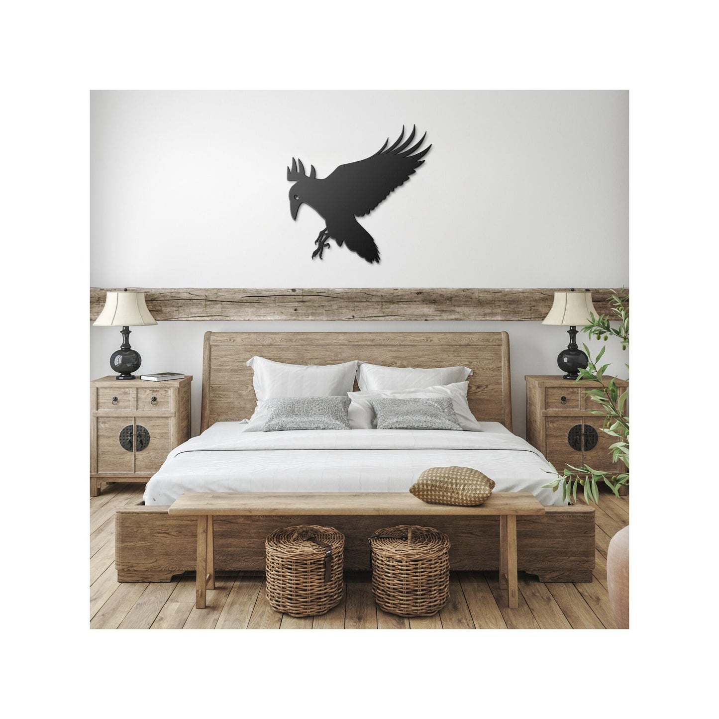 Raven, Bird Metal Art, Raven Art, Gothic Home Decor, Crow Wall Decor, Metal Wall Decor, Raven Artwork, Metal Raven Wall Hanging, Bird Art clickcoastal