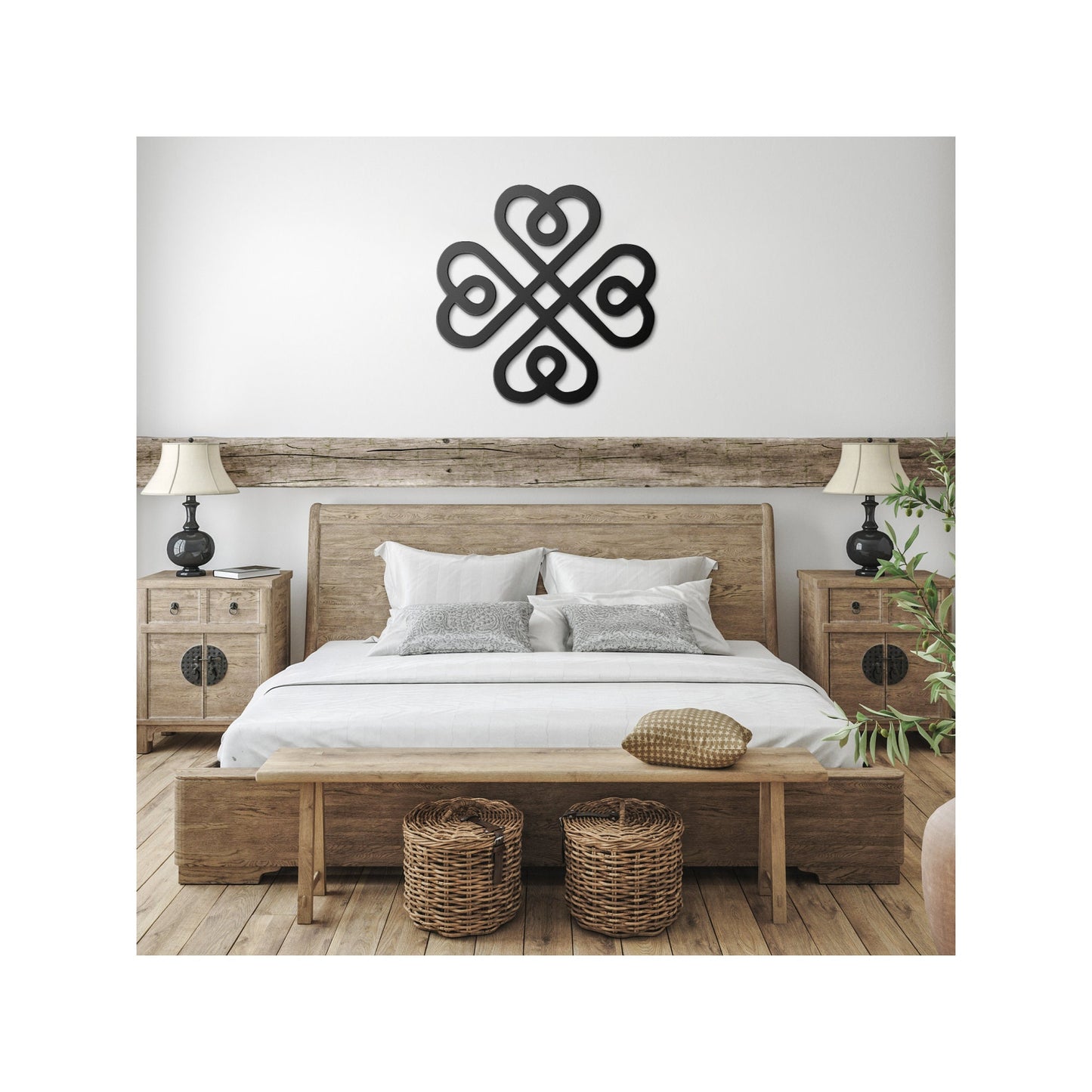 Irish Blessing Four Leaf Clover Celtic Art Irish Decor Irish Wedding Irish Anniversary Housewarming Gift Shamrock Metal Wall Art clickcoastal