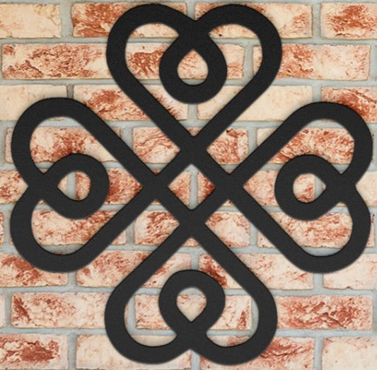 Irish Blessing Four Leaf Clover Celtic Art Irish Decor Irish Wedding Irish Anniversary Housewarming Gift Shamrock Metal Wall Art