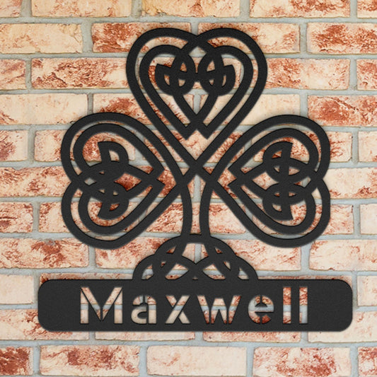 Custom Shamrock Metal Art Sign