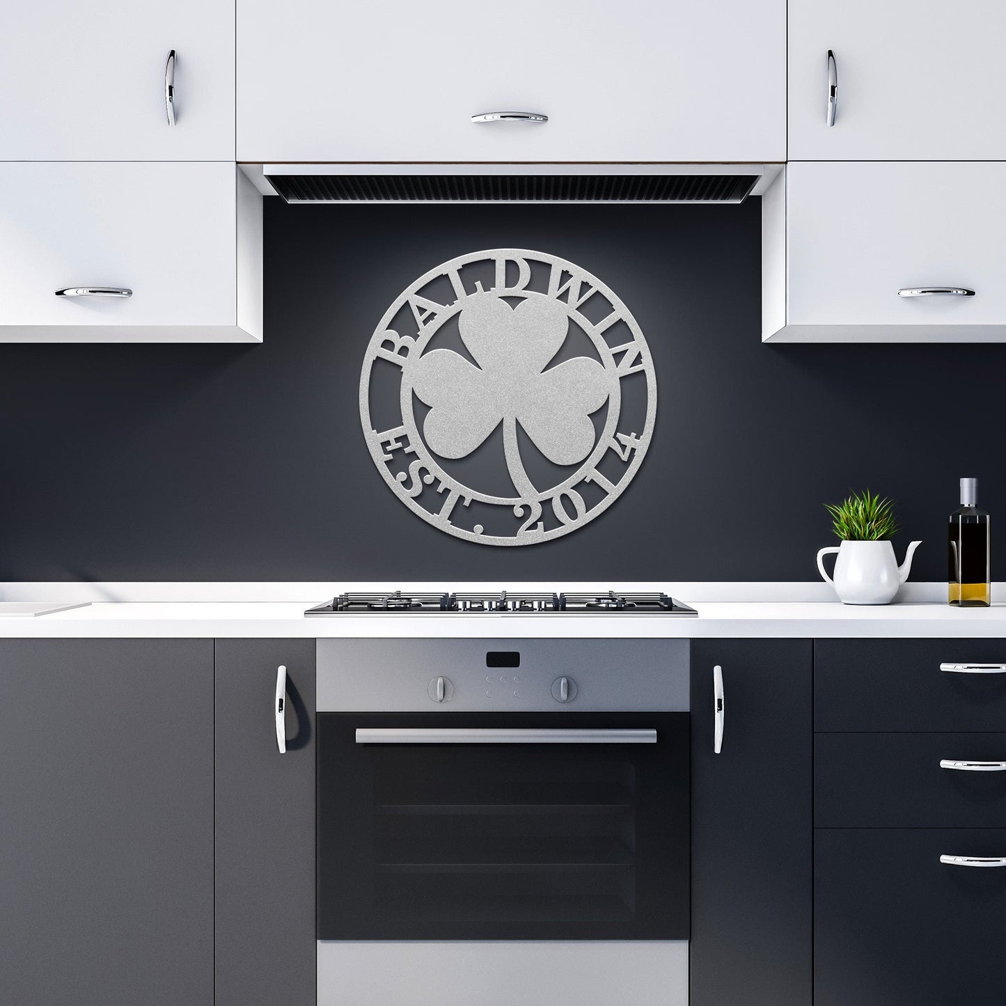 Personalized Shamrock Metal Art clickcoastal