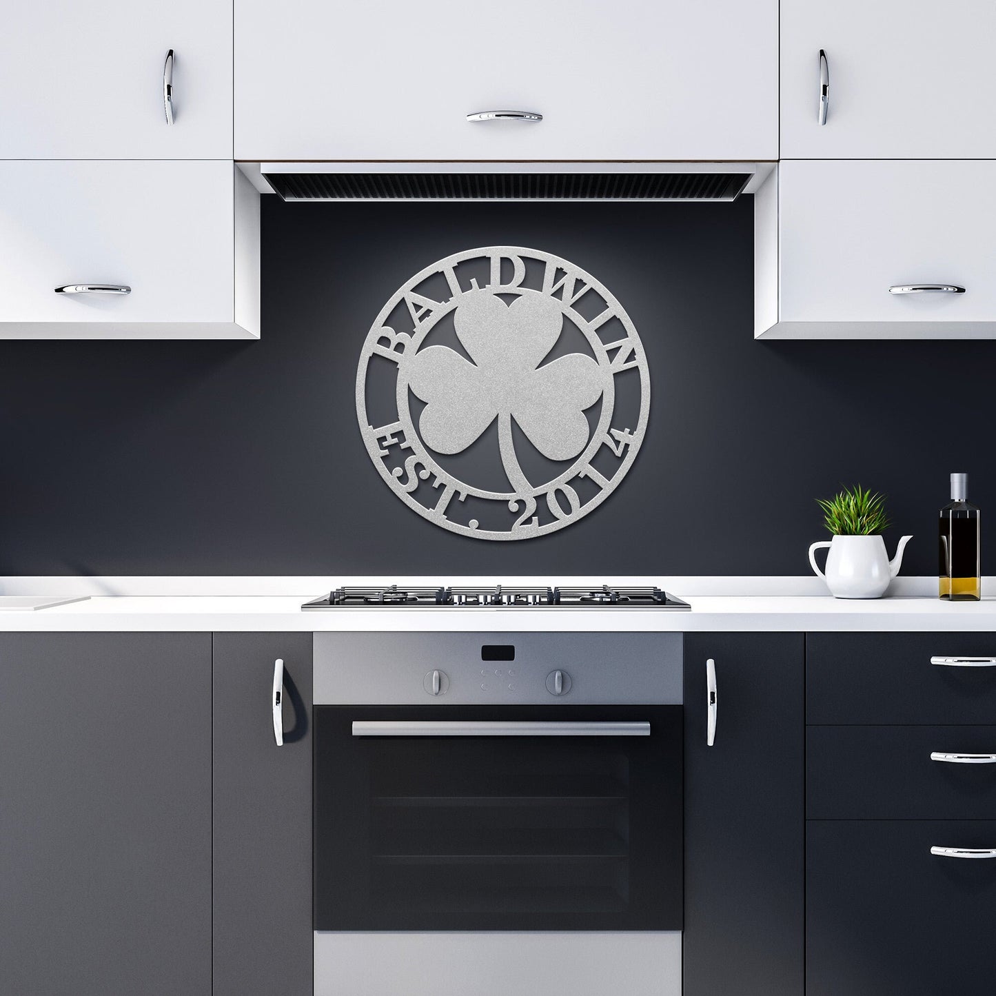 Personalized Shamrock Metal Art clickcoastal