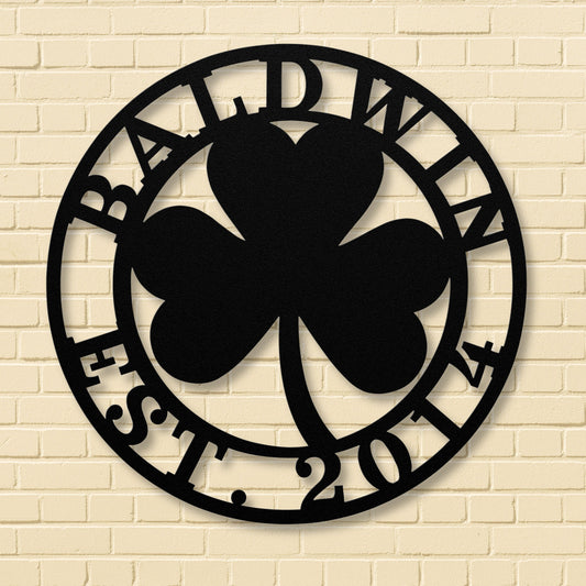 Personalized Irish Blessing Metal Sign,Ireland Housewarming Gift,Irish Decor,Celtic Wedding Home Sign,Irish Shamrock Welcome Sign