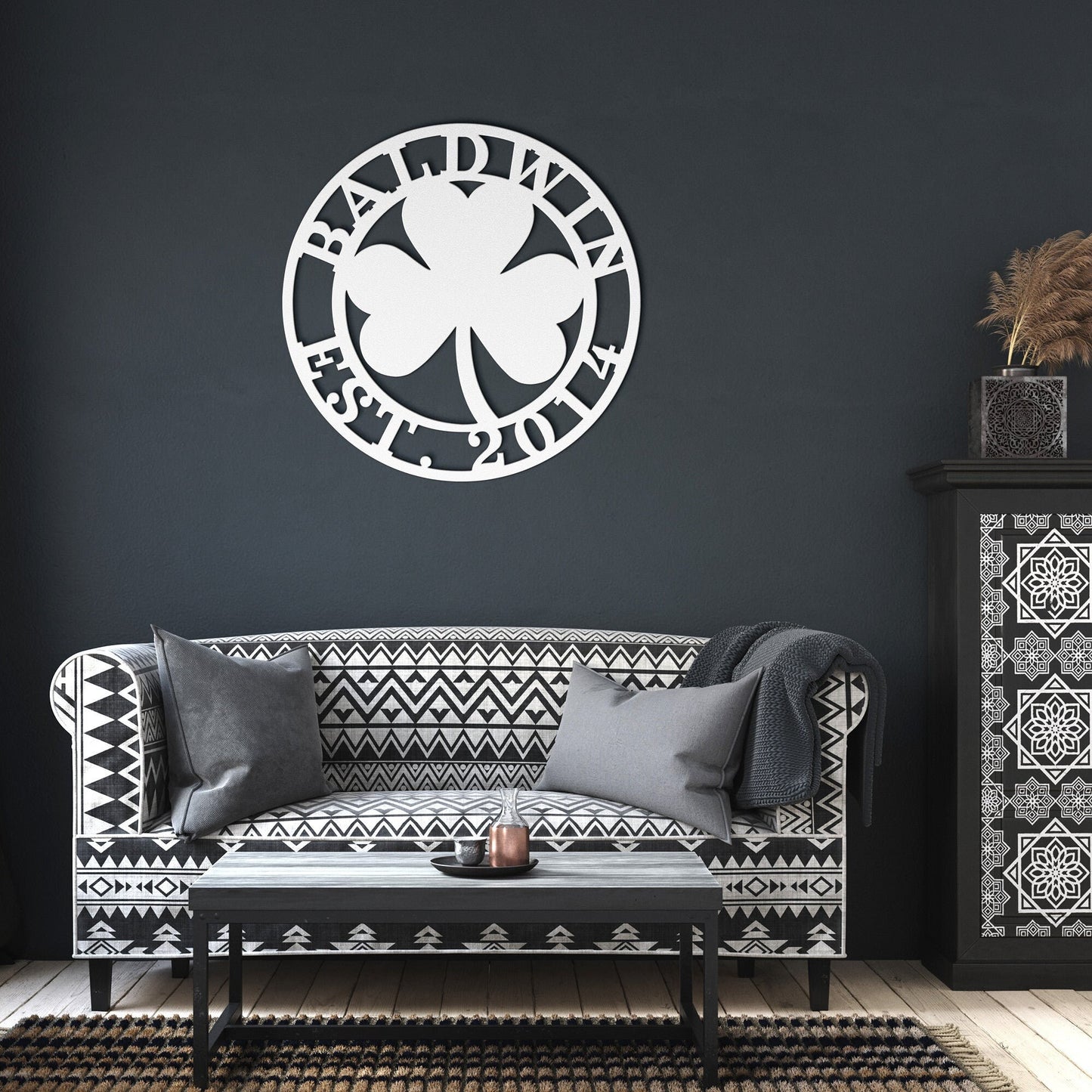 Personalized Shamrock Metal Art clickcoastal