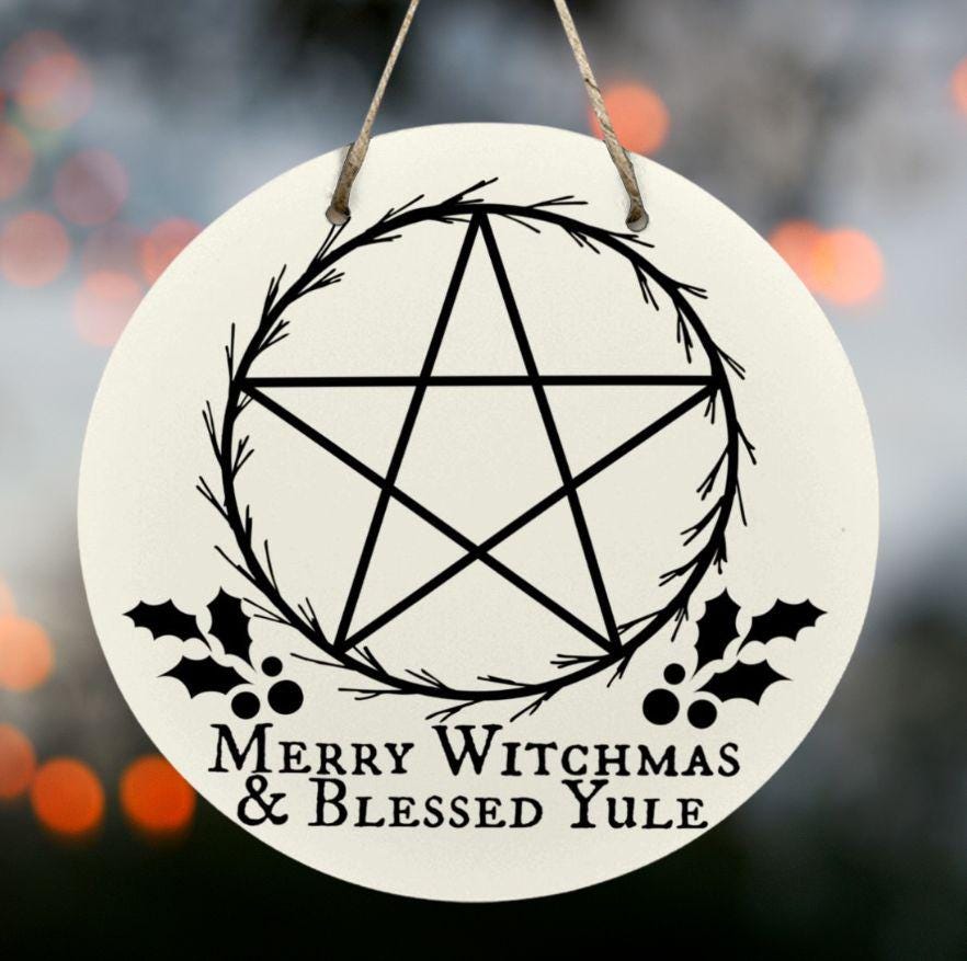Witchy Home Decor Gift,Mystic Samhain Wiccan Wood Sign,Halloween Wall Art,Pagan Goth Host Gift,Dark Academia,Witch Aesthetic,Whimsigoth clickcoastal