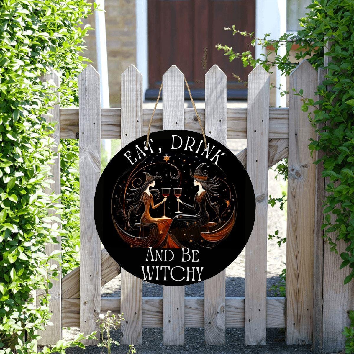 Witchy Home Decor Gift,Mystic Samhain Wiccan Wood Sign,Halloween Wall Art,Pagan Goth Host Gift,Dark Academia,Witch Aesthetic,Whimsigoth clickcoastal