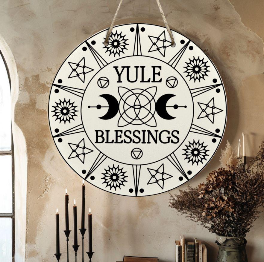 Witchy Home Decor Gift,Mystic Samhain Wiccan Wood Sign,Halloween Wall Art,Pagan Goth Host Gift,Dark Academia,Witch Aesthetic,Whimsigoth clickcoastal
