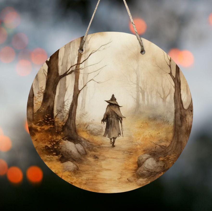 Witchy Home Decor Gift,Mystic Samhain Wiccan Wood Sign,Halloween Wall Art,Pagan Goth Host Gift,Dark Academia,Witch Aesthetic,Whimsigoth clickcoastal