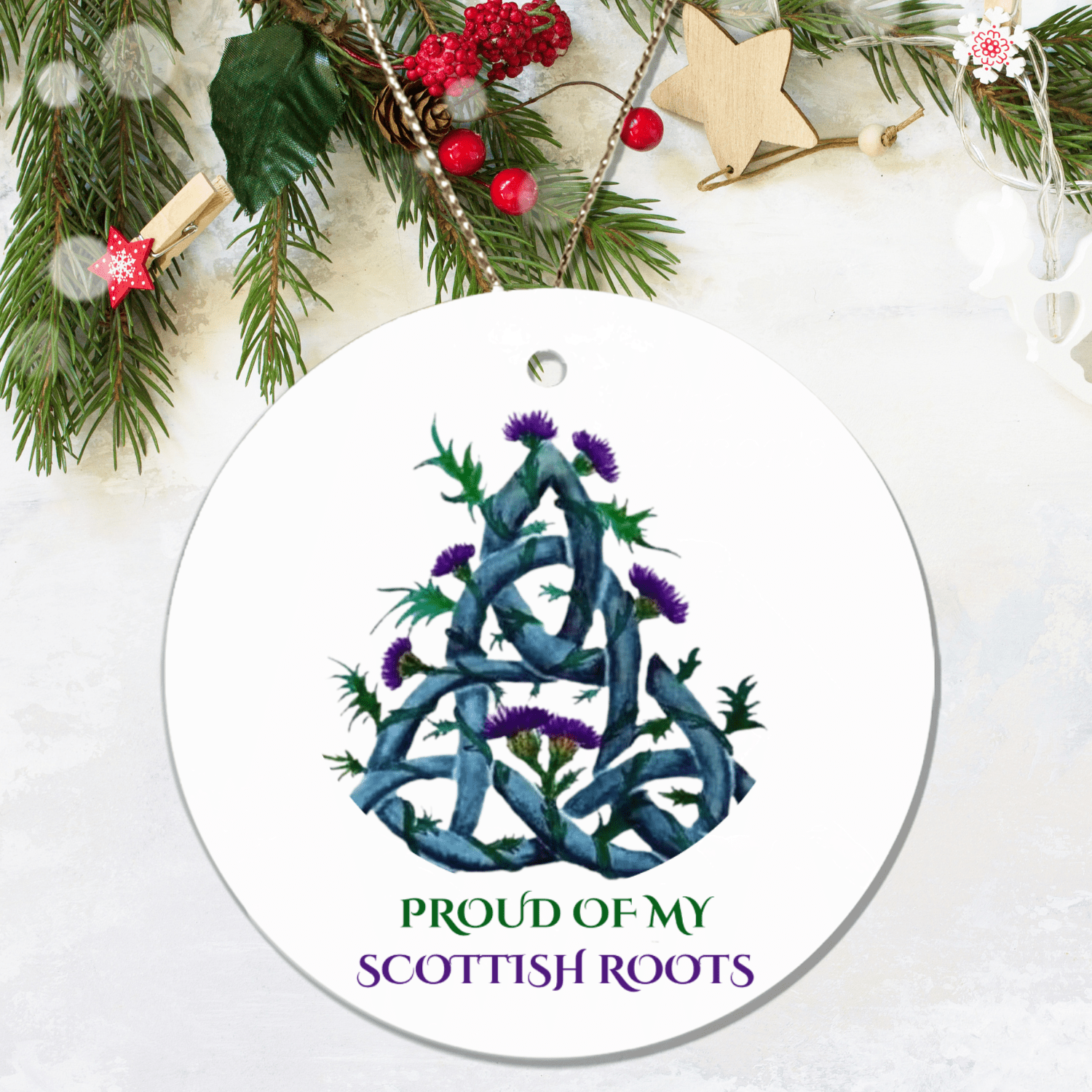 Scottish Pride Christmas Ornament
