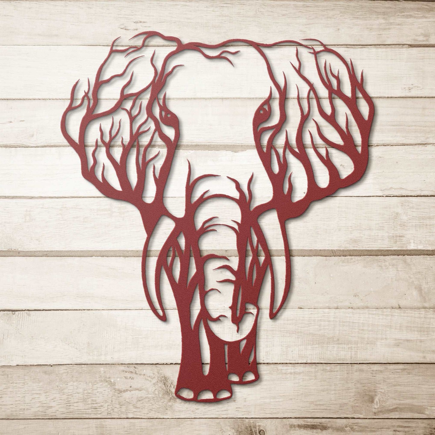 Elephant Metal Wall Art, Metal Elephant Decor, Wildlife Lover Gift, Housewarming Gift, Elephant Sign