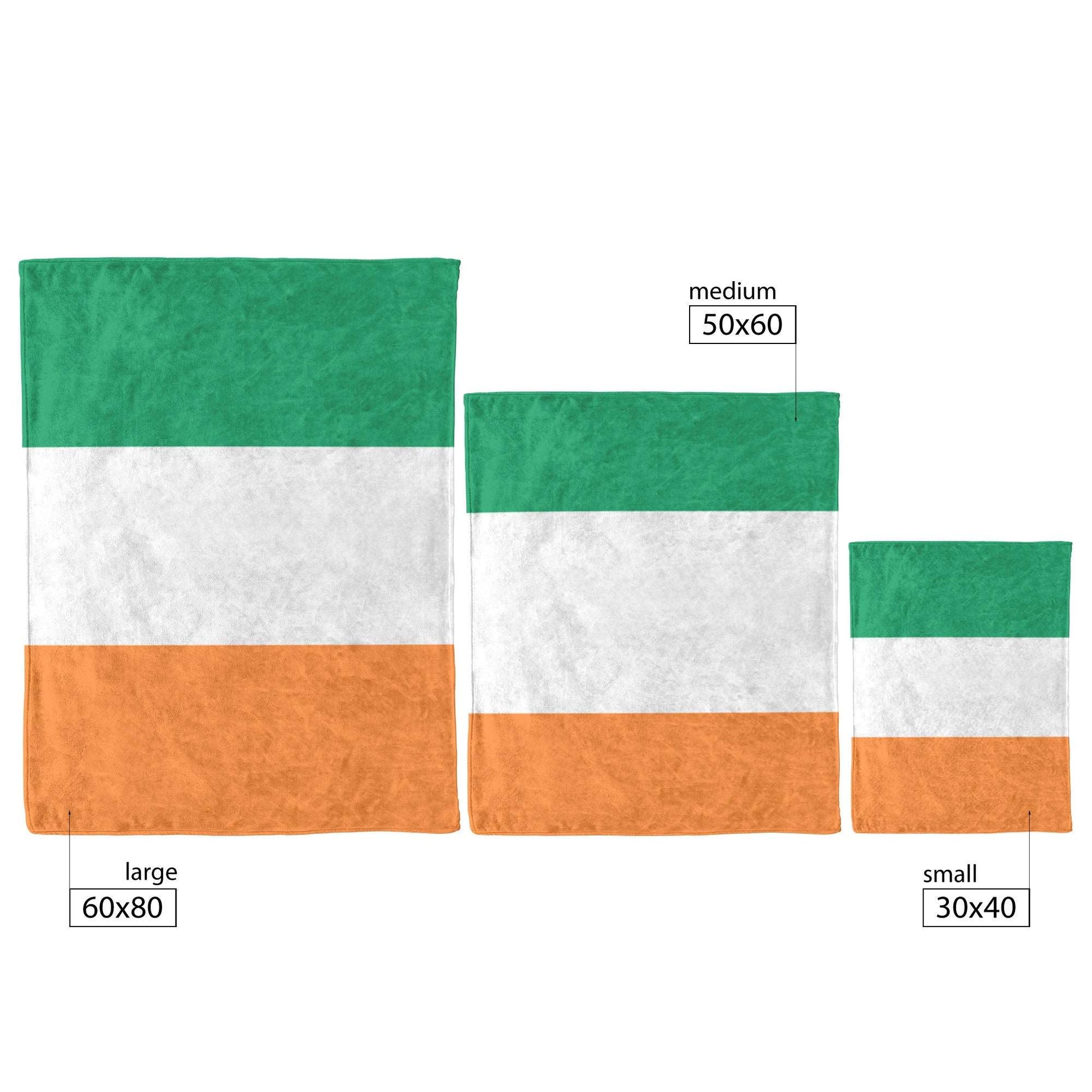 Irish Housewarming Gift for Irish Family Blanket in Ireland Flag Pattern St Patricks Day Ireland Decor